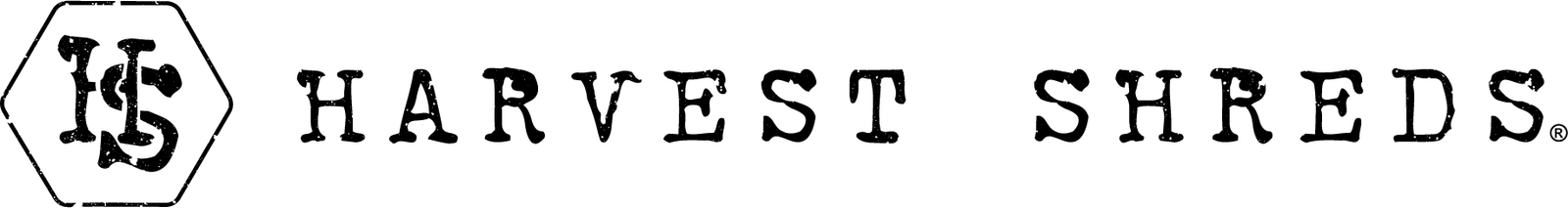 Harvest Shreds Logo Horizontal Black